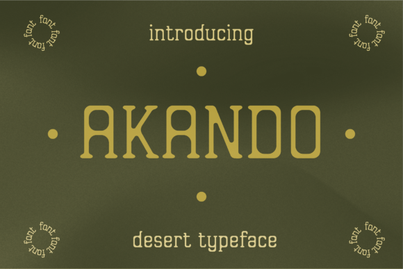 Akando: A Font for Storytelling