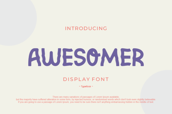 Awesomer Font: Bold and Bright