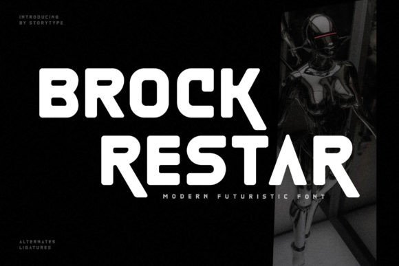 Brock Restar Font for Business Branding