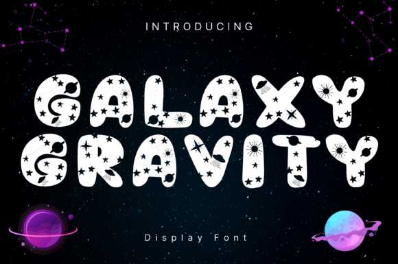 Galaxy Gravity Font for Business Branding
