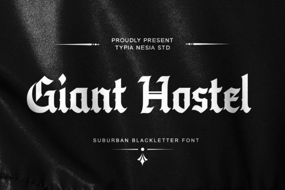 Giant Hostel Font for Editorial Design