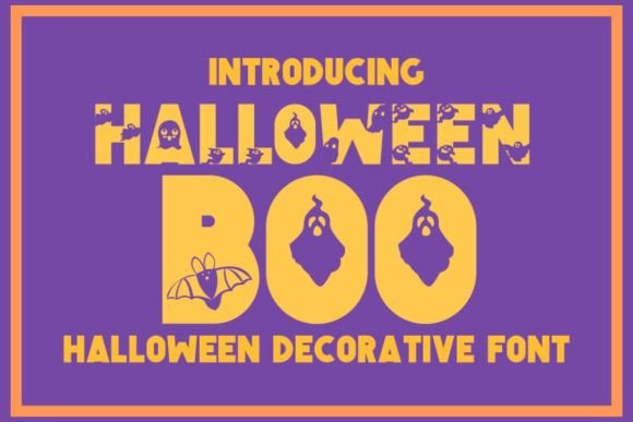 Halloween Boo Font for Creative Brands