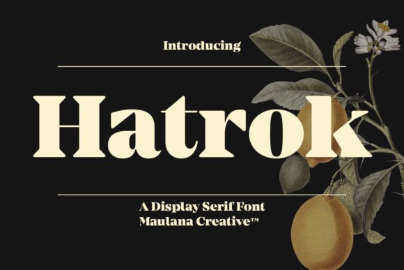 Hatrok: A Bold Serif for Creative Projects