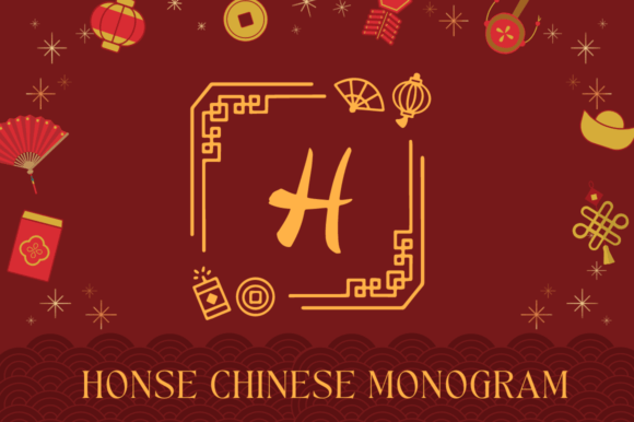 Honse Chinese Monogram Font