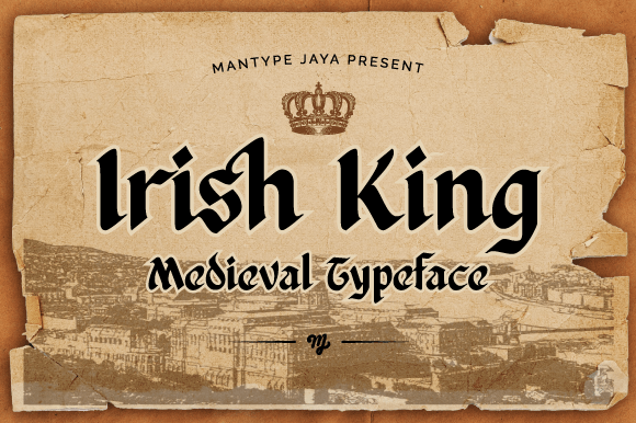 Irish King Font: Medieval Elegance for Modern Design
