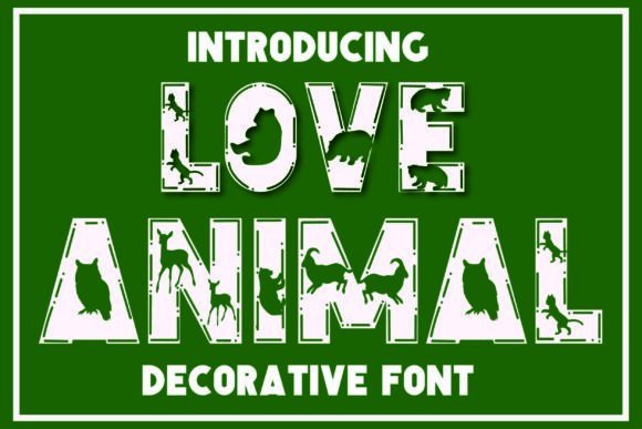 Love Animal Font for Web Design