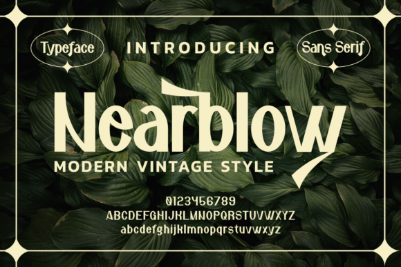 Nearblow Font – Modern Typeface