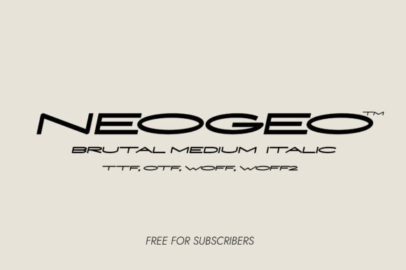 Neogeo: Bold Font for Modern Campaigns