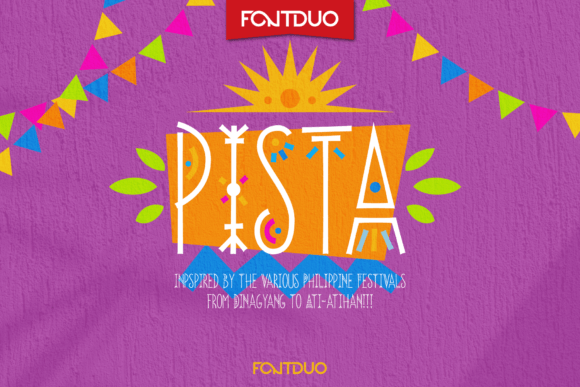 Pista: A Festive Font for Creative Design