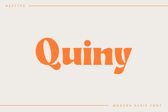 Quiny: A Bold Serif Font for Stylish Design