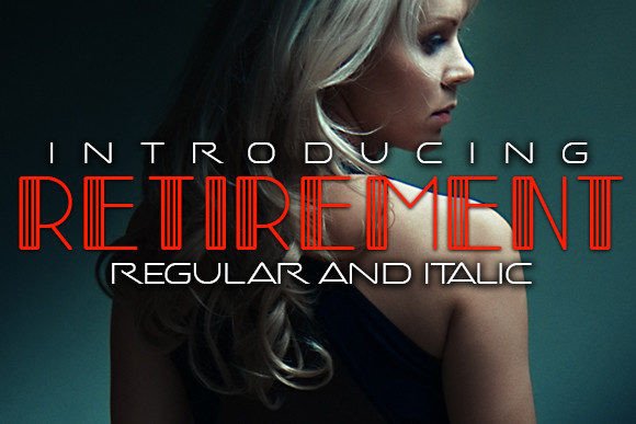 Retirement Font for Web Design