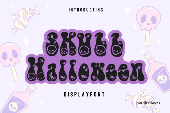 Skull Halloween Font for Creative Brands