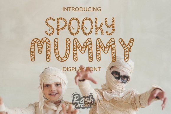 Spooky Mummy Font for Halloween Web Design