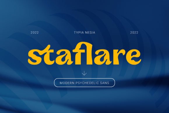 Staflare Font: Bold and Retro